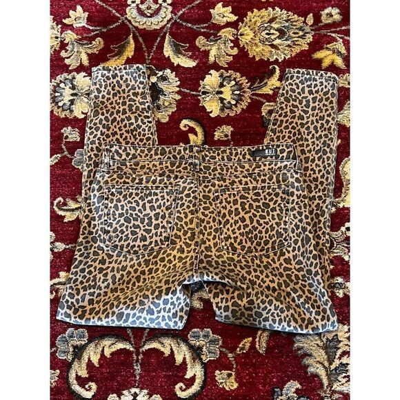 KUT FROM THE KLOTH Animal-print Donna Ankle Slim Skinny Jeans Size 4 - Picture 2 of 7